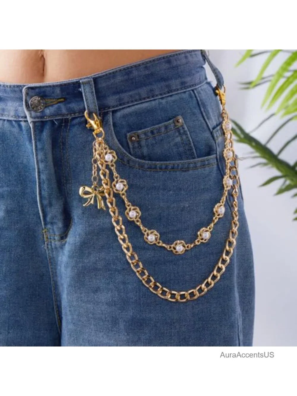 Y2K Grunge Chain Belt Pants Chain Wallet Chain Goth Accessories Jean Chain